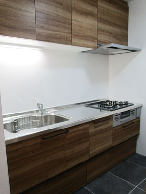 クリナップ　ラクエラでカフェ風キッチンに